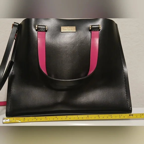 Kate Spade Black & Pink Purse - Picture 14 of 16
